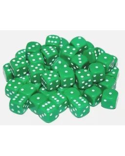 20 x 12mm D6 Dice Set - Green