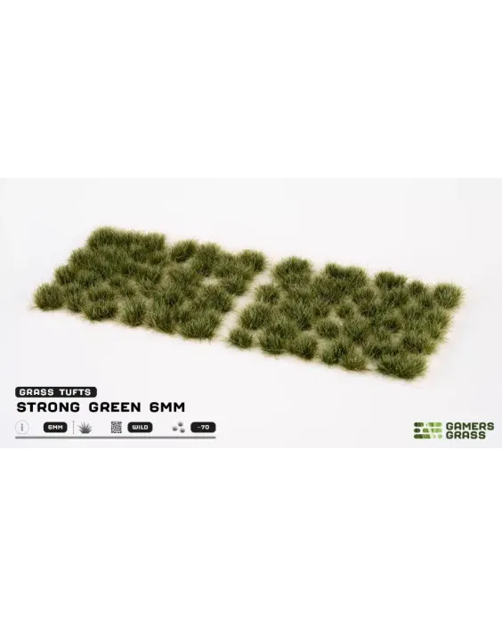 Gamers Grass 6mm Tuft - Strong Green