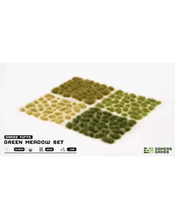 Gamers Grass Green Meadow Tuft Set